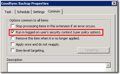 Security Context Screenshot