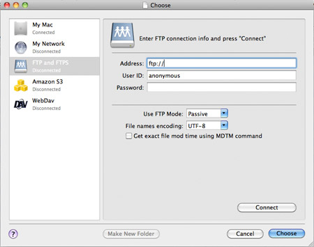 How To Synchronize via FTP and SecureFTP Screenshot 1