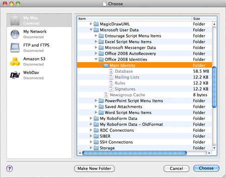 How to Backup Outlook Files Screenshot
