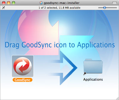 Программа установки GoodSync для Mac