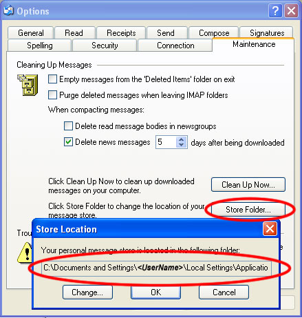 How To Synchronize Outlook Express Files Screenshot