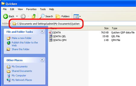 How To Synchronize Quicken Files Screenshot