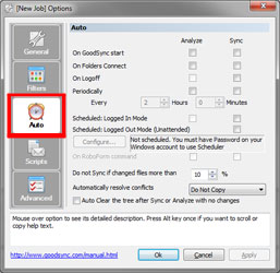 Automatic Job Settings